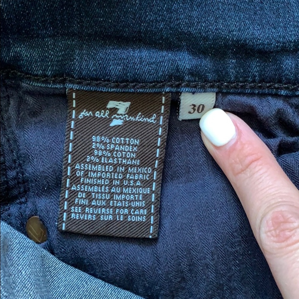 7 For All Mankind Size 30 Skinny Bootcut Jeans - Picture 8 of 8